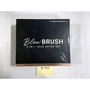 Beachwaver Blow Brush 4-in-1 Hair Dryer Set Womens OS Black NEW BWLBR01 900W